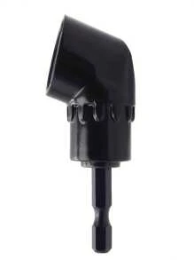1 pezzo Adattatore per trapano a 105 gradi, attacco esagonale ammortizzante da 1/4", compatibile con chiavi, trapani, avvitatori a batteria e chiavi manuali