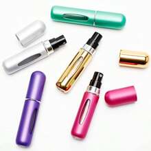 Set de 5 pulverizadores de perfume recargables y portátiles de mini tamaño, botella de perfume con atomizador premium de 5ml para viajes