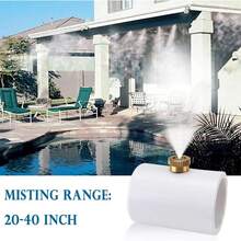 Boquillas pulverizadoras de PVC de 1/2 pulgada, 5 piezas. En exteriores, es adecuado para refrescarse y repeler mosquitos en verano, y el agua tiene un efecto de pulverización después de su uso. Adecuado para tubería de agua de 20 mm.