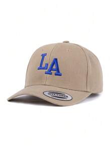 1pc,Women's Letter LA, Los Angeles, 3D Embroidered Baseball Cap,Baseball Game Fits,Basketball,Fall Fits,Sports Style,American Spirit,90's Outfit,Bright Colors For Men And Women,Sports Hip-Hop Cap, Adjustable Outdoor Sun,Protection Casual Cap For Spring & Autumn Travels, Parties And Beach,Y2k Style Youth Hat