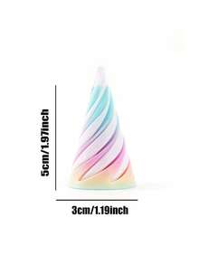 1pc Multi-Size Double-Sided Spiral Cone 3D Printing Decompression Spin Toys, Spiral Stereo Structure Decor, Perfect Gift For Christmas, Birthday Party - Multicolor - View 23