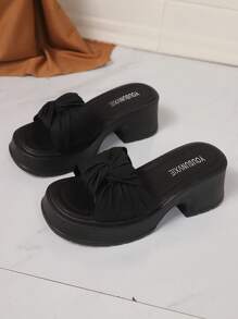 Sapatos Femininos Boêmios 2025, Sandálias Anabela de Moda com Solado Grosso