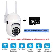 1 pezzo Telecamera di sicurezza senza fili 1080P Full HD da interni ed esterni, 2.4G/WiFi, visione panoramica a 360°, rilevamento del movimento e allarme, audio bidirezionale e illuminazione notturna, ideale per il monitoraggio della sicurezza domestica, di anziani e bambini, con supporto per archiviazione su cloud e scheda Micro SD - Perfetta per il monitoraggio di bambini e animali domestici e per la sicurezza domestica - Ideale come regalo per la famiglia