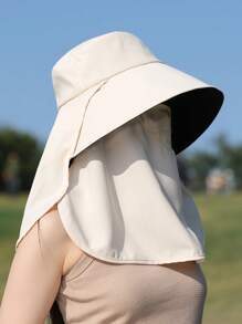 1 Versatile Hat With Wide Brim, Good Breathability, Protects Neck, Covers Face, Sun-Shading & UV Protection, Sweet & Fashionable, Suitable For Outing, Travel, Outdoor Activities, Cycling, Hiking