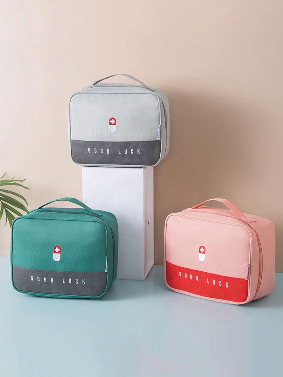 1 件多功能大号医疗包、户外急救箱、便携式防水药品储存收纳盒、旅行保健包