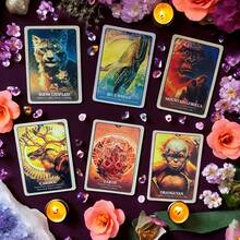 Karty wróżbiarskie Animal Oracle / Mystic Message Fortune Telling, zabawki wróżbiarskie dla nastolatków - 1 - Zobacz 2