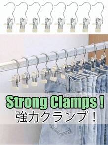 20pcs Premium Stainless Steel Clothes Clip,Adjustable Metal Pants Hanger With Clips, Laundry Clothes Nail With Hook, Portable Hanging Clothes Clip,50/40/30/15/10/5/1pc Wardrobe Organizer, Boot Hangers For Closet, Clips With Hooks, Multi-Function Single Clip Clothes Hanger, Bootleg Clip, For Pants, Hats, Skirts, Socks, Shoes Dress Pants Shoes Boots,Skirt,Spring,Minimalist,Summer Tops