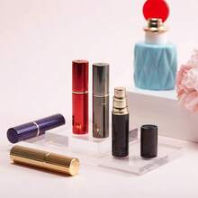 Travel Atomizer Mini Refillable Empty Spray Perfume Bottle 5ml Black Portable TSA Scent Pump Case Take It By Air W O Leaking For Men And Women