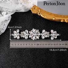 Perlon Joon Silver Rhinestone Applique Crystal Glass DIY Sewing Clothes Wedding Craft Decoration For Gowns - Silver - View 11