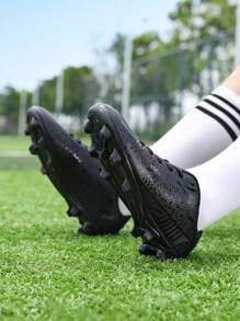 Men Football Outdoor Sports Student Professional Competition Training Shoes Long Spikes Shoes Exam Special Go With Leggings