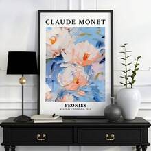 1pc Nghệ thuật vẽ nổi tiếng Claude Monet Bản in và áp phích Cổ điển Đầy màu sắc Sân trong Hoa Phong cảnh Biển Tranh vải Trang trí nhà Quà tặng Khung tùy chọn - Nhiều màu - Xem 52