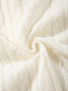 Knit Short Sleeve Sweet & Soft Fitted Cardigan Sweater Top - White - View 10