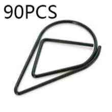 30pcs Water Drop Shaped Paper Clips, Suitable For Notebook, Office, School, Cute Bookmark Clips And Stationery Accessories - Multicolor - View 16