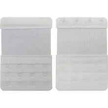 4 Hook Bra Extenders, Soft Stretchy Comfortable Strap Extender - 白色-6件裝 - 查看 6