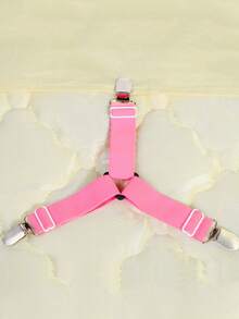 1/2/4pcs/Set Adjustable Elastic Bed Sheet Straps Fasteners Set - Knitted Sheet Holders For Secure Bedding - Hand Wash Only Non-Slip Grippers For Mattress, Sofa, And Tablecloth - Universal Fit Sheet Clips, Triangle Bed Sheet Holders, Sheets Fasteners Clips, Adjustable Sheet Suspenders, Mattress Gripper Clips, For Bed Mattress Cover - Multicolor - View 18