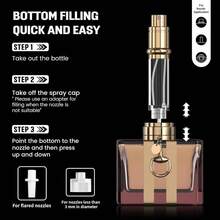 Portable Mini Refillable Atomizer Cowhide Material Travel Perfume Bottle RefillableYour Travel And Business Necessities 5ml Taro Purple