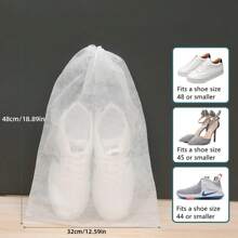 10pcs/50PCS Shoes Storage Bag Closet Organizer Non-Woven Travel Portable Bag Waterproof Pocket Clothing Classified Hanging Bags,Avoid Yellowing Your Shoes.