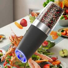 Gravity Sensing Grinder, No Buttons Needed, Tilt To Grind. LED Indicator Light Illuminates When Grinding, Clear Visible Hopper Capacity (135ml). Ceramic Grinding Core, High Hardness, Wear-Resistant, Long Lifespan. Hopper On Top Prevents Powder Spill, Hygienic. Manual Adjustment, Free Control Of Coarseness. Matte Body With Fine Texture, Battery Powered, High Cost-Performance.