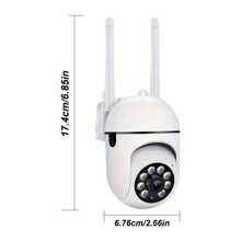1 pezzo Telecamera di sicurezza senza fili 1080P Full HD da interni ed esterni, 2.4G/WiFi, visione panoramica a 360°, rilevamento del movimento e allarme, audio bidirezionale e illuminazione notturna, ideale per il monitoraggio della sicurezza domestica, di anziani e bambini, con supporto per archiviazione su cloud e scheda Micro SD - Perfetta per il monitoraggio di bambini e animali domestici e per la sicurezza domestica - Ideale come regalo per la famiglia