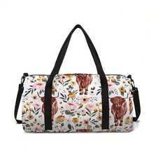 Bow Pattern Printed Large Capacity Travel Duffel Bag Travel Bag Handbag Luggage Bag For Travel For Business For Vacation Holiday Portable Multifunction Unisex Weekender Bags