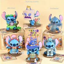 pokemon 1 pieza "Caja misteriosa de sorpresa de Disney Stitch - Juguete coleccionable de PVC imaginativo, adecuado para regalo de Navidad/Halloween/Pascua - Regalo del Día de San Valentín (Muñeca de Stitch con licencia oficial) Caja misteriosa de sorpresa loca - Muy apropiado para usar como decoración de coche, decoración de escritorio y pantalla, nueva muñeca, conjunto de juguetes queridos, la mejor opción para regalos festivos - Eid - Graduación