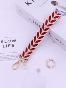 Stylish Embroidered Wrist Phone Strap | Summer Chic Short Hand Lanyard | Lightweight & For Daily Looks & Vacation Gifts For Mother, Family, Friends, Birthday, Holiday Phone Charm, Phone Chain