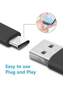 USB-A auf Typ-C Android Smartphone Ladekabel, Kamera Stromkabel, USB Power Delivery Modus, kompatibel mit Samsung Galaxy S10 S9 S8 S20 S23 S22 S21 Plus A51, Note 10 9, Moto Z Z3, Typ-C Handy, geeignet für kleine Ventilatoren für Zuhause, kabellose Bluetooth-Kopfhörer und andere C-Port elektronische Geräte, kompatibel mit iPhone 16, 16 Pro Max, 15, 15 Plus, 15 Pro, 15 Pro Max, kompatibel mit Xiaomi, kompatibel mit OnePlus Typ C