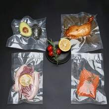 1 rolka worka próżniowego do żywności Maszyna do pakowania próżniowego świeżej żywności w worki do długotrwałego przechowywania nadaje się do wszystkich maszyn do pakowania próżniowego, przechowywania, organizera, kuchni, podróży, artykułów kuchennych, narzędzi kuchennych, rzeczy kuchennych.