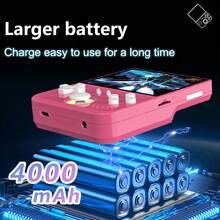 64G 迷你复古游戏机内置 20000+ 款游戏，3.5 英寸高清屏幕手持游戏机，配备开源 Linux 系统和 4000mAh 电池 - 彩色 - 查看 7