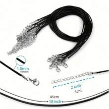 10/20/30/50/100/200/500 Pcs/Pack 1.5mm Adjustable Woven Cord Necklace, Suitable For Jewelry Making DIY Necklace & Bracelet