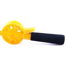 Mini Ice Fishing Rod 33cm Yellow Plastic Beginner Lake Pond River Fishing Reel Pole - Yellow - View 4