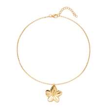 1pc Vacation Style 5-Leaf Flower Gold Pendant Necklace, Wedding Gift For Women Fashionable Elegant All-Season Jewelry Daily Wear Jewelry Simple Stylish Party Jewelry Minimalist Versatile Gift Jewelry Minimalist Office Accessories  Light Luxury Elegant All-Season Jewelry - Vàng - Xem 10