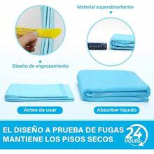 Almohadillas de Entrenamiento para Perro,20 Piezas Tapete Entrenador para Perro,Evitar Fugas,y Transpirable, Estanco, de Rápida Absorción, Apto para Perros de Tamaño Mediano(60x90 ) - SG - Ver 4