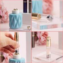 Travel Atomizer Mini Refillable Empty Spray Perfume Bottle 5ml Black Portable TSA Scent Pump Case Take It By Air W O Leaking For Men And Women