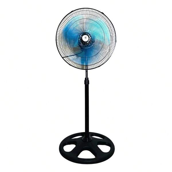 Ventilador de Pedestal Abanico Metálico de 18 Pulgadas, Motor de 50W de Potencia, 3 Velocidades, 1000 Revoluciones por Minuto, Materiales Duraderos y Resistentes, Refresca Espacios Cerrados y Abiertos, Fácil de Instalar