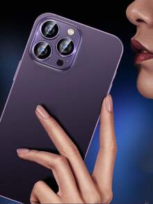 金属钢化玻璃相机镜头保护膜，兼容 15 Pro Max、14 Plus、13 Mini、15 Pro、14 Pro，有效保护手机，是生日、送给家人、朋友的理想礼物。合金金属材质，全覆盖钢化玻璃，防水、防震、防摔、防刮、防指纹。 - 紫色 - 查看 6