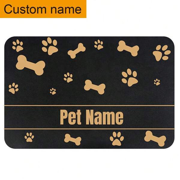 Customized Welcome Doormat With Anti-Slip Silicone Bottom - Personalized Carpet With Name Or Pet Name, Suitable For Living Room, Bedroom, Bathroom - Soft, Durable And Washable - Great For Home Decor And Housewarming Gifts Back To School