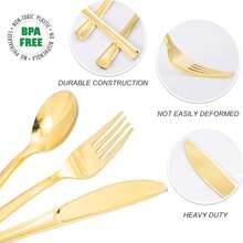 150-teiliges Besteckset - 50 Gabeln, 50 Messer, 50 Löffel - Essbesteck, Geschirr-Set, geeignet für Essen, Partys, Abendessen, Hochzeiten, Schulbedarf