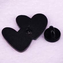 Blue And Yellow Heart Brooch Peripheral Accessories Badge - Multicolor - View 3