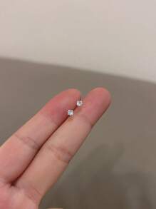 3/4/5pcs Minimalist Small Geometric Stud Earrings Set, Versatile For Daily Wear