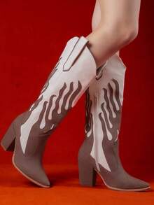 BOTAS VAQUERAS COWBOY DE DAMA, BOTAS WESTERN A LA MODA EN TEMPORADA LUCE EXCLUSIVA - Café integral - Ver 4