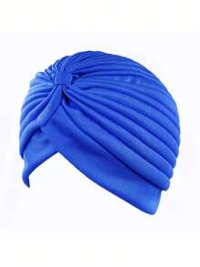 1 Stück Damen Einfarbige weiche Turban Mütze, bequem und atmungsaktiv, geeignet für den täglichen Gebrauch