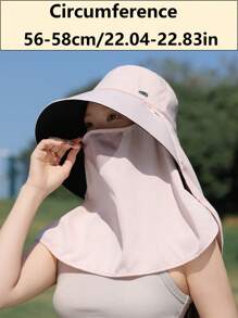 1 Versatile Hat With Wide Brim, Good Breathability, Protects Neck, Covers Face, Sun-Shading & UV Protection, Sweet & Fashionable, Suitable For Outing, Travel, Outdoor Activities, Cycling, Hiking