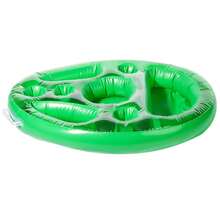 PVC Colorful Beverage Holder, Inflatable Floating Drink Cup Coaster For Pool Party, Swimming Pool Bar Tray