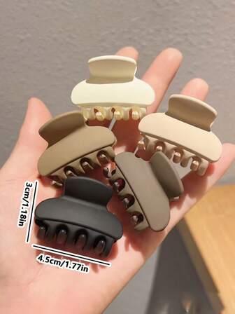 5 st matta kaffefärgade mellanstora hårklor, lämpliga för dagliga höga hästsvansfixeringsklämmor - passar kvinnor 15+, lämpliga för olika hårvolymer, lämpliga för flickor och tonåringar vid alla tillfällen, alla årstider, håraccessoarer, håraccessoarer kvinnor, håraccessoar, håraccessoarer, hårverktyg, lockigt håraccessoarer hår, håraccessoar, håraccessoarer, håraccessoarer höst, resor, hårverktyg, accessoarer kvinnor, hårsaker, höst, håraccessoarer, hårverktyg, hårsaker, saker, skönhetsaccessoarer, presenter, resor, presenter till kvinnor, hårsaker, strumpor