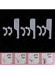 9件/18件透明隐形鼻形器，柔软隐形贴合，不夹鼻，24小时隐形鼻部提升无负担！3D弧形设计精准支撑鼻翼，自然抬高鼻梁，轻松打造精致上翘鼻，温和矫正扁平宽鼻，提升鼻部轮廓，适合通勤、约会、派对、办公室、购物、睡觉、节日礼物、生日礼物、送给爱人、家人、朋友的礼物，送给妻子的绝佳礼物 - 彩色 - 查看 5