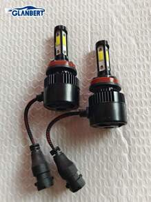 GLANBERT 2pcs/Pack New 4 Sides H4 H7 Car LED Headlights H11 9005 HB3 9006 HB4 H13 LED Headlight Car Lights Bulbs For Auto