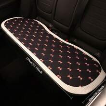 1pc Car Seat Cushion Suitable For All Seasons, Women, Breathable, Simple Bow Design, Non-Slip - one-size - View 9
