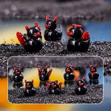 6/10/20pcs Halloween Devil Duck Mini Landscape Moss Decor DIY Accessories, Resin Crafts, Ducks, Rubber Ducks, Duck Figurines, Mini Ducks, Small Resin Animals - Multicolor - View 11