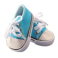 1 paire de chaussures de poupée, baskets en canevas pour poupée, chaussures de sport de couleur unie à la mode, convient aux poupées bébé reborn de 18 pouces, filles de 3 ans et plus, étudiants, accessoires de jouets pour enfants, cadeau d'anniversaire, fête de vacances
